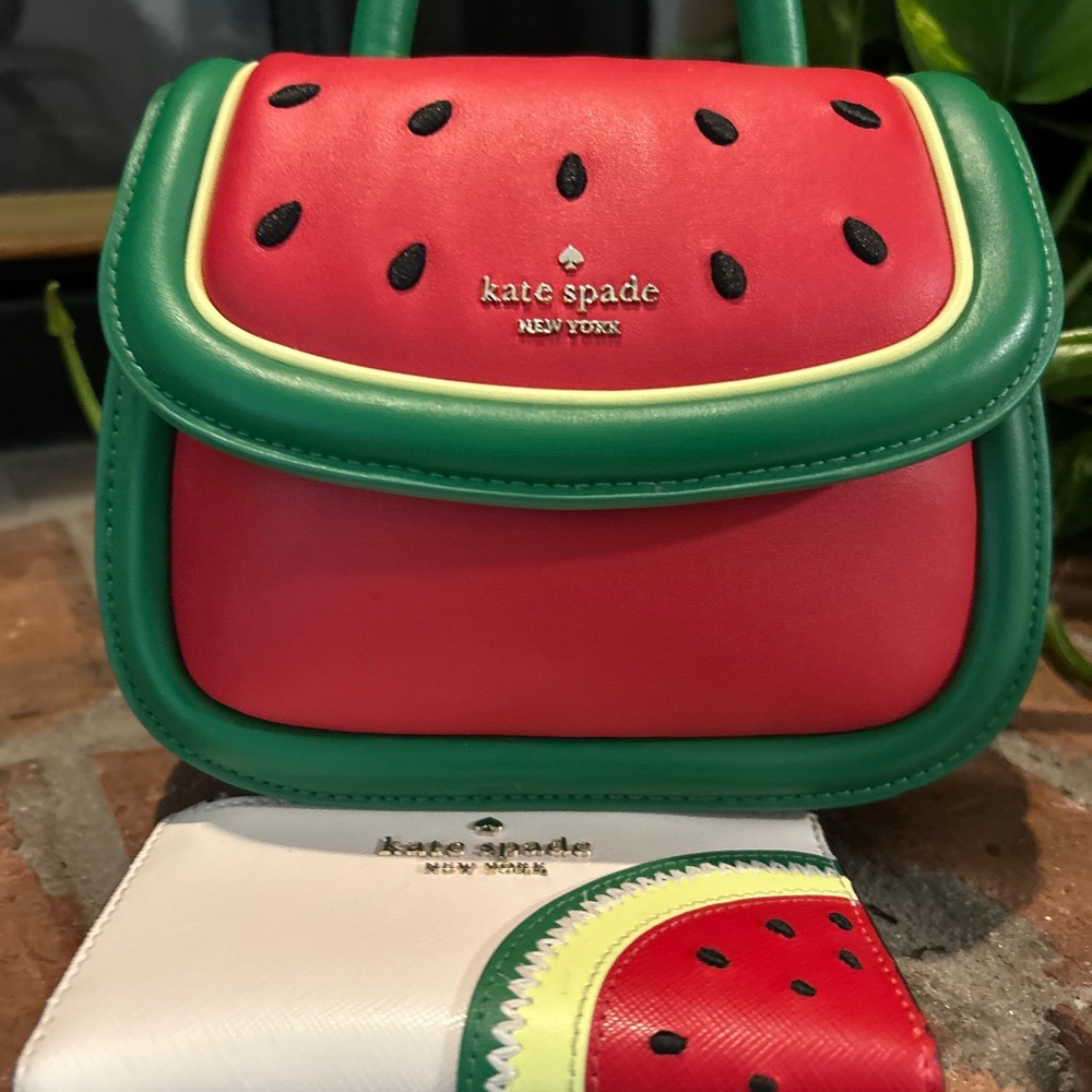 Kate Spade Watermelon Mini Satchel w/wallet